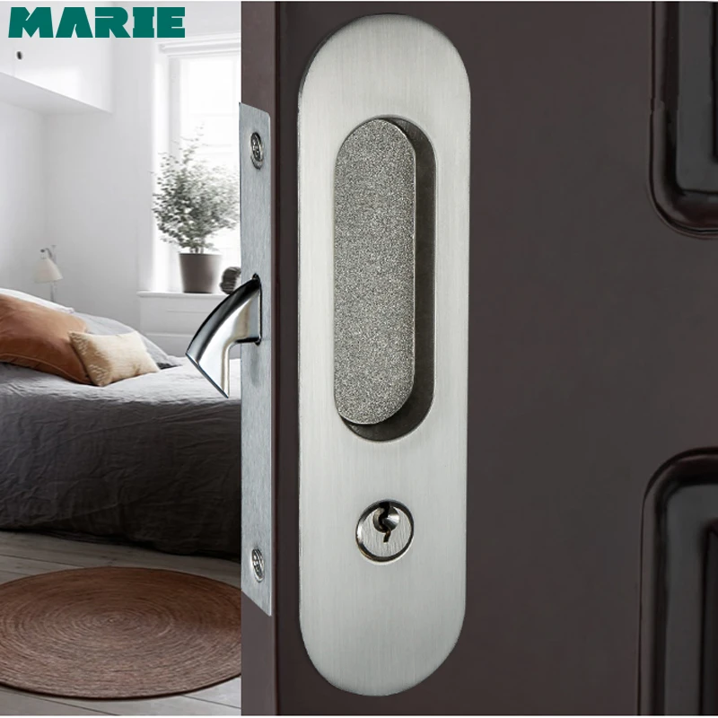 Замок для раздвижных дверей с ключами замок межкомнатных комнат невидимый