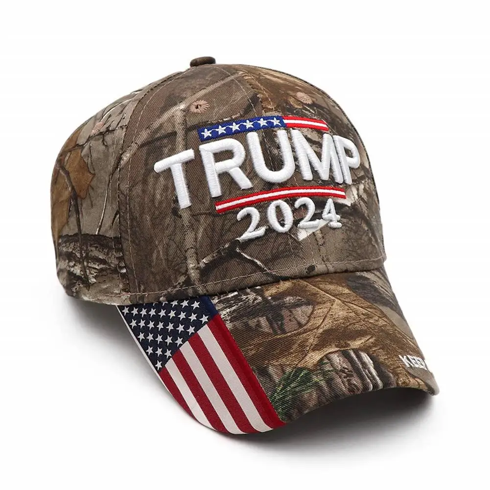 

Outdoor Sports Unisex Camouflage Cap Baseball Fishing Caps Men Outdoor Hunting Jungle Hat Hiking Camo Casquette Hats Trump 2024