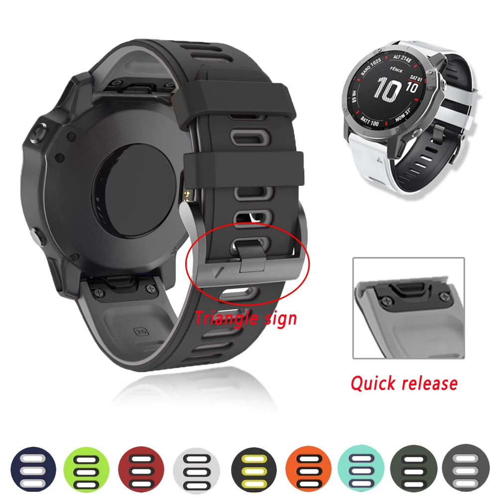 Ремешок для наручных часов Garmin Fenix 6X pro 6 6S 5 5X plus 5S 3 HR 26 22 20 мм|Смарт-аксессуары| |