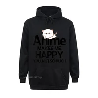 anime makes me happy you not so much funny anime lover hoodie europe hooded hoodies latest cotton student tops shirts summer