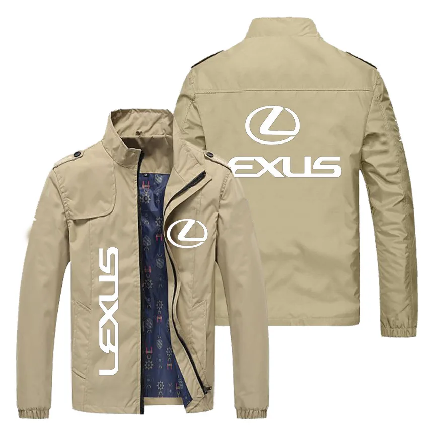 

Fashion brand car logo print men's and women's leisure jacket fashion business relaxed comfortable boutique Motorcycle Jacket