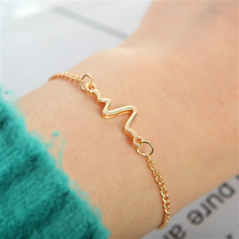 1 шт. модный браслет с элементос электрокардиограммы вечерние сувениры для