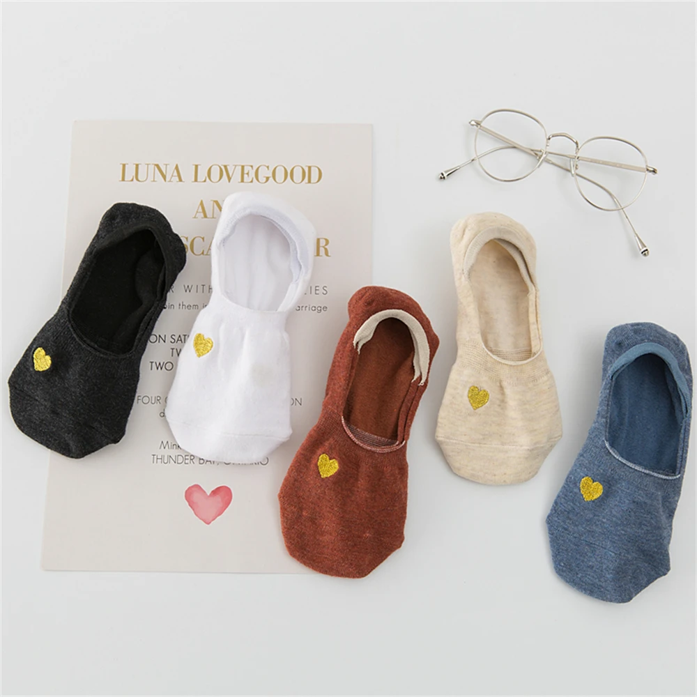 Новые модные летние весенние женские носки карамельных цветов с красным