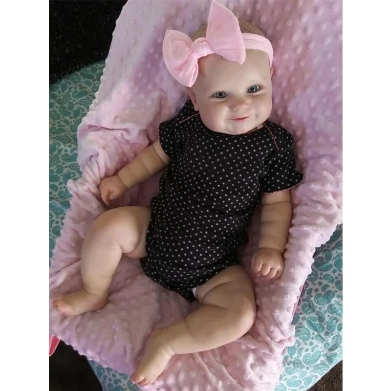 

50cm/19inch Reborn Dolls Baby Girl Doll Nurturing Doll Realistic Doll Handmade Toy Soft Body Opened-Eyes Girls Gift