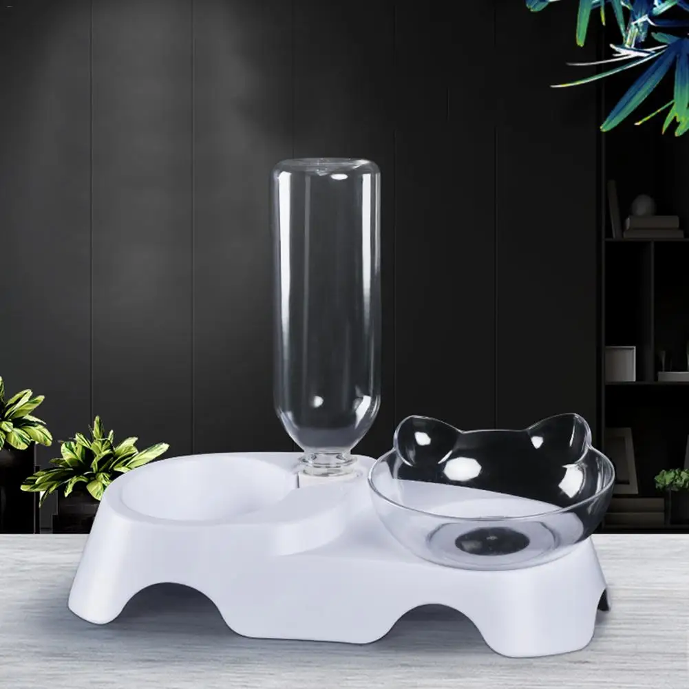 2019 Новый портативный питатель для домашних животных пластиковый двойной порт