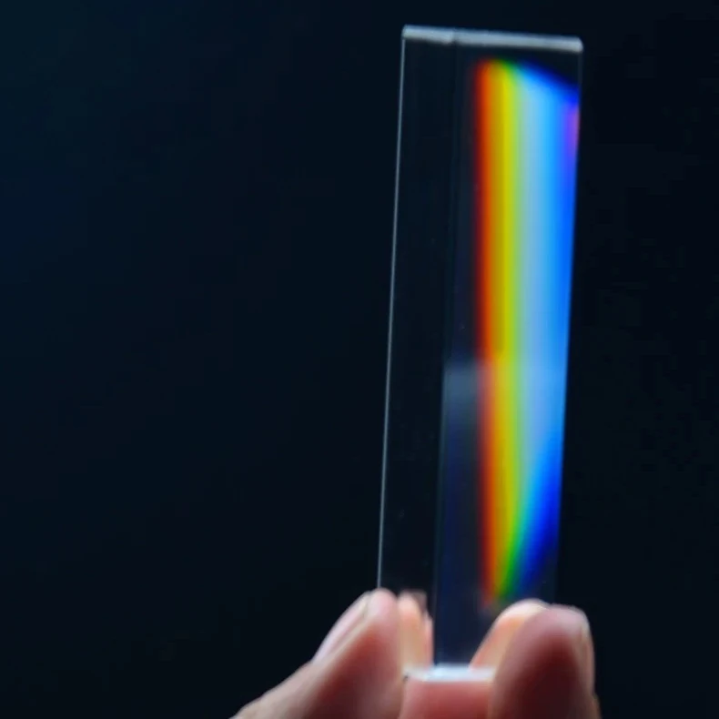 25x25x80 мм треугольная фотопризма BK7 Оптические Призмы из стекла для обучения