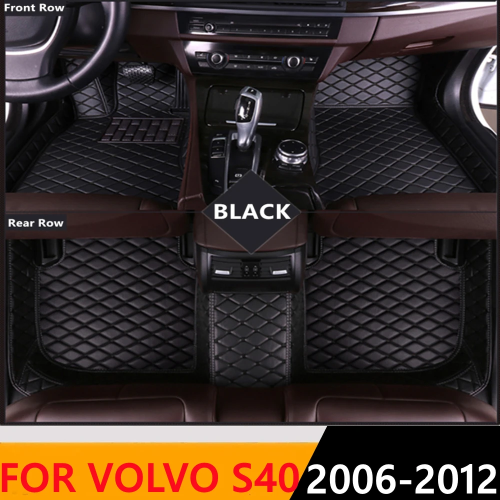 

Sinjayer Waterproof Leather Custom Fit Car Floor Mats Front & Rear FloorLiner Auto Parts Carpet Mat For VOLVO S40 2006 2007-2012