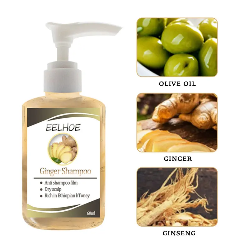 

Ginseng Anti-Hair Loss Shampoo Powerful Treatment Essence Herbs Ginger Cooler Hair Growth Lotions For Men Women