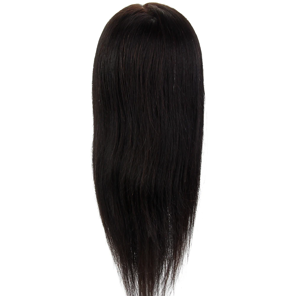 100% Real Animal Hair Training Head Practice Hairdressing Black for Hairstyle Clamp Mannequin Cosmetology | Дом и сад