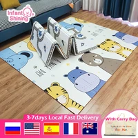 infant shining kids play mat folding puzzle playmat game pad for infants 2001801cm foam crawling mat pack and play mattress