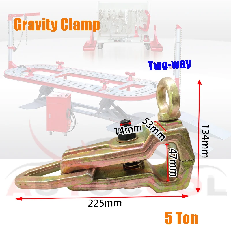 5 тонн тяжести зажим 2 Way и один способ опционально для ремонта автомобильной