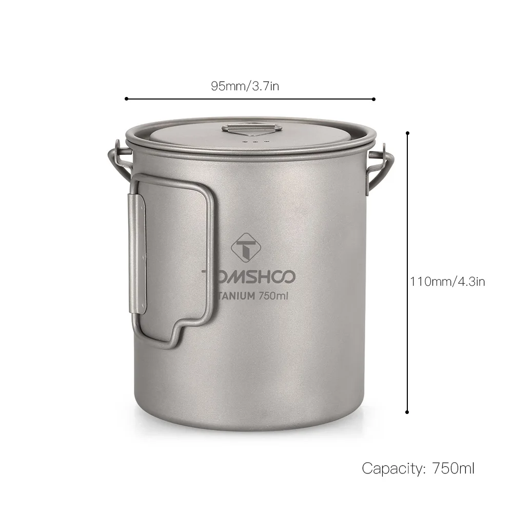 Hot New Ultralight 750ml Titanium Mug Cup Coffee Tea Camping Pot Outdoor Tableware Picnic Water Equipment | Спорт и развлечения