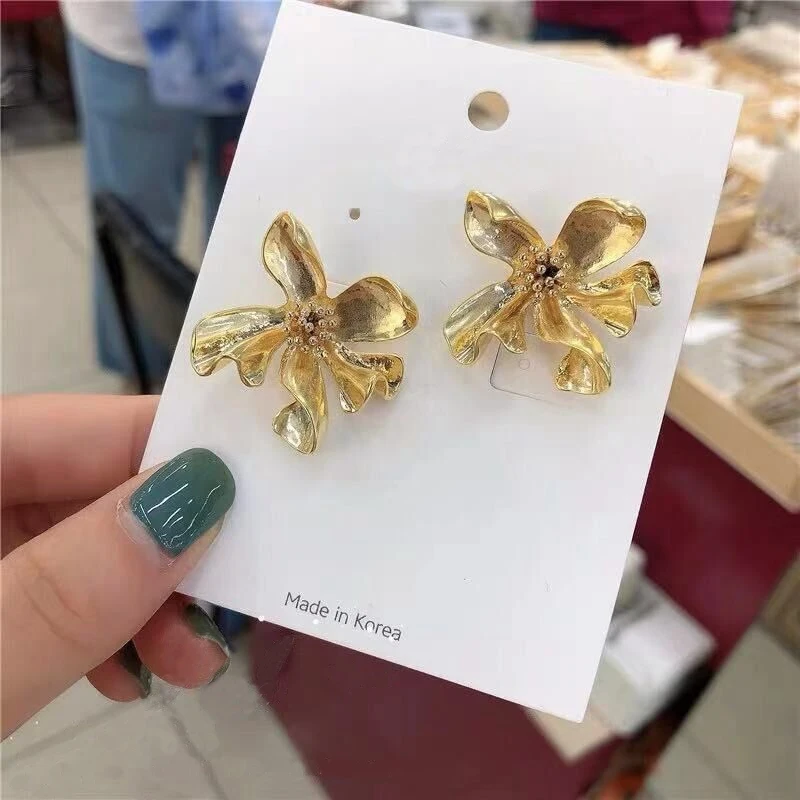 Женские винтажные серьги гвоздики MENGJIQIAO новые европейские металлические