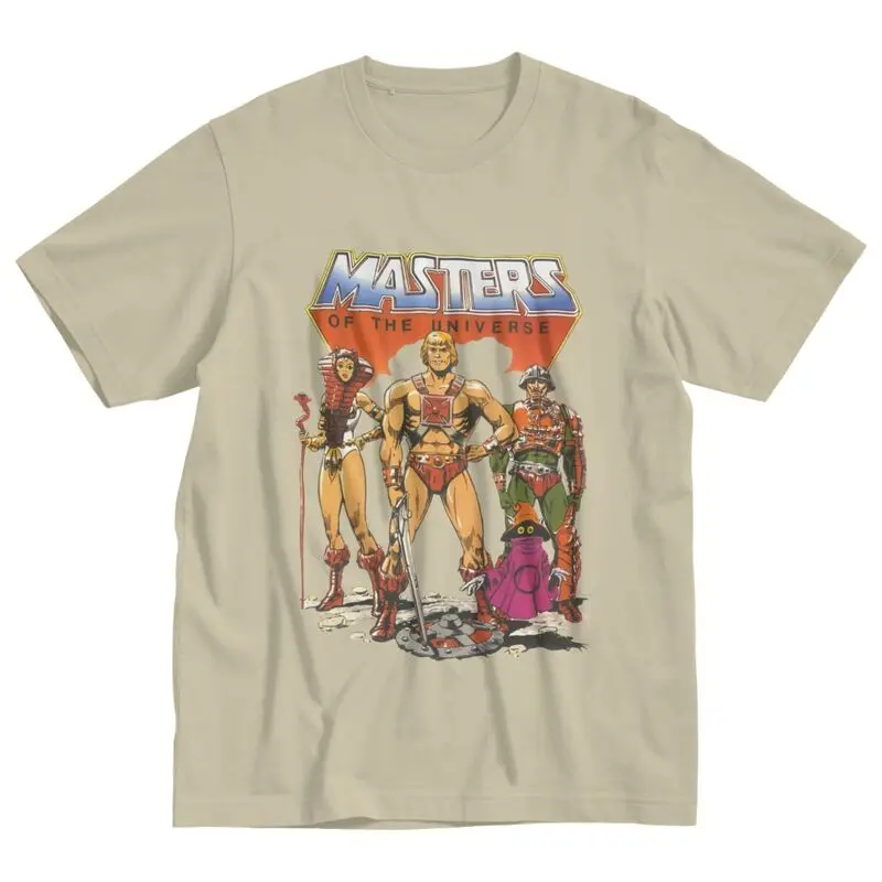 

He-Man And The Masters Of The Universe T Shirt Men Short Sleeved Cotton Tshirt Classic T-shirt Skeletor 80s She-Ra Beast Tee Top