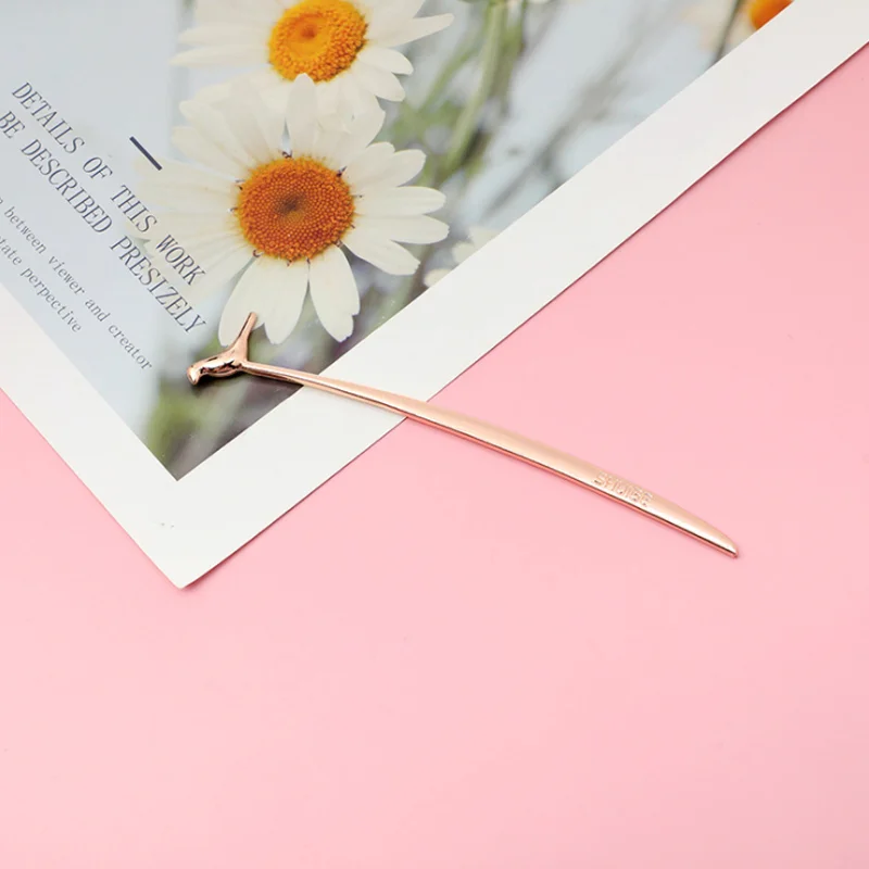 Закладка из сплава с изображением кота птицы ланцета 1 шт. | Канцтовары для офиса и