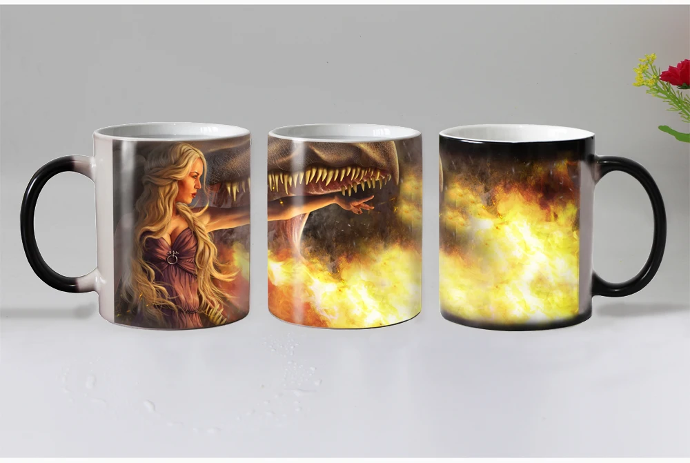 Дропшиппинг Термочувствительная Волшебная кофейная чашка Dragon керамические