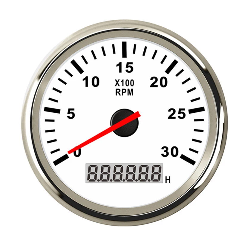 Тахометр 3000 об/мин измеритель 85 мм для универсального автомобильного лодочного