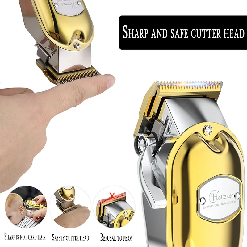 Профессиональный беспроводной триммер для волос IPX7 8 Вт Мощный Набор стрижки