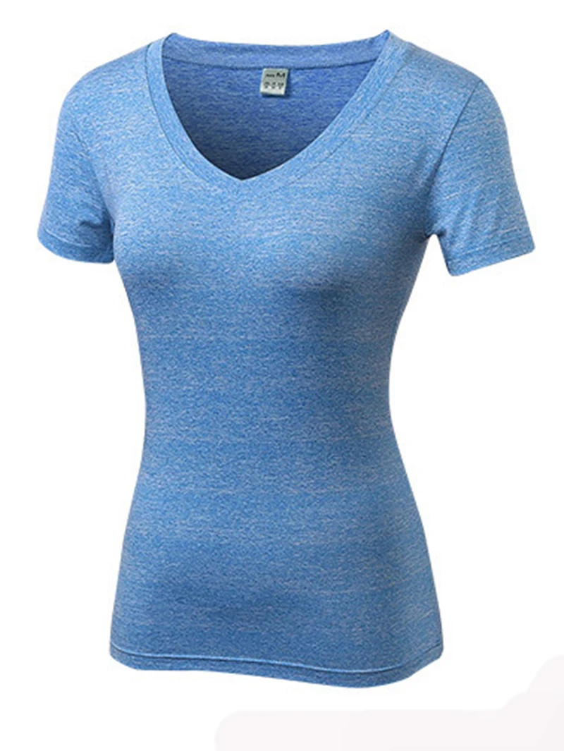 Женская спортивная футболка для бега фитнес топ колготки майка быстросохнущая