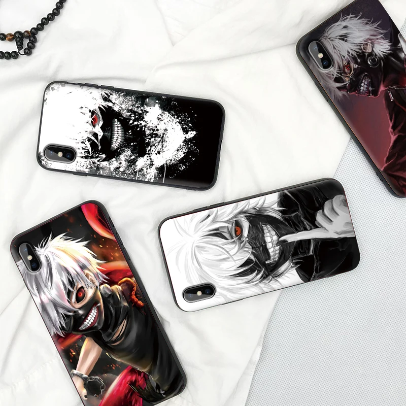 Фото Tokyo ghoul Soft TPU Case For Apple iPhone X XR XS MAX 5 5S 5C SE 6 6S 7 8 Plus ipod touch Silicone Cover Мобильные телефоны и Tokyo ghoul Soft TPU Case For Apple iPhone X XR XS MAX 5 5S 5C SE 6 6S 7 8 Plus ipod touch Silicone Cover Мобильные телефоны и