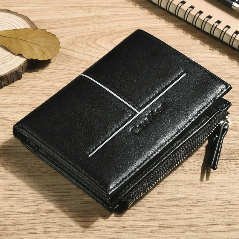 Роскошный брендовый модный мужской кошелек известный кожаный держатель для карт