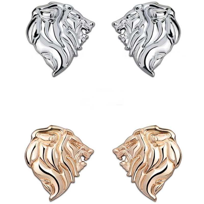 1 шт. 3D металлическая Львиная головка автомобиля боковой задний багажник эмблема