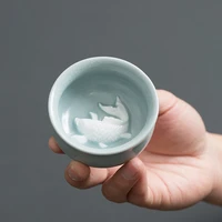 take the dehua creative three dimensional relief ceramic kung fu tea cup personal master gift single 60ml