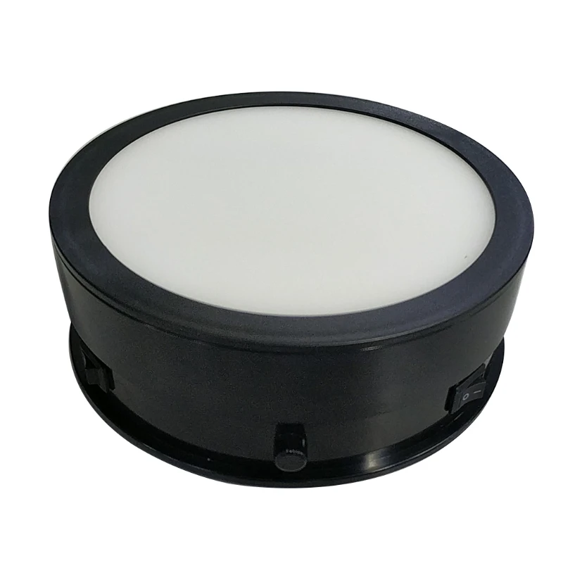 

15/20cm Electric Turntable Display Stand LED Light Rotating Table Watch Jewelry E5BE