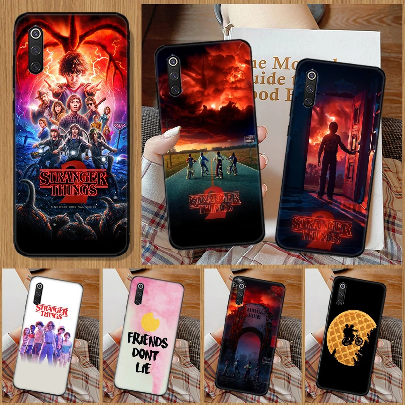 

Stranger Things Poster TV Phone Case For Xiaomi Redmi Note 10 Pro 10S 9S 8T 7 8 9 9A 9C 8A 7A 6A 5 6 S2 K20 Black Print Cover Co