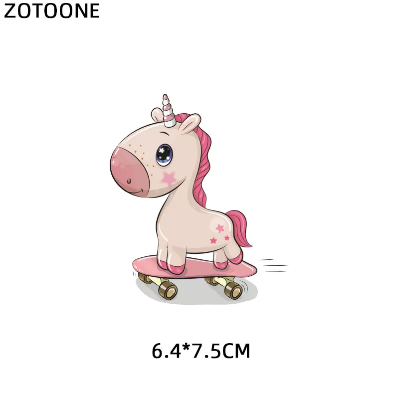 ZOTOONE Милая нашивка единорога утюжок на собачьем медвежонком патчи с