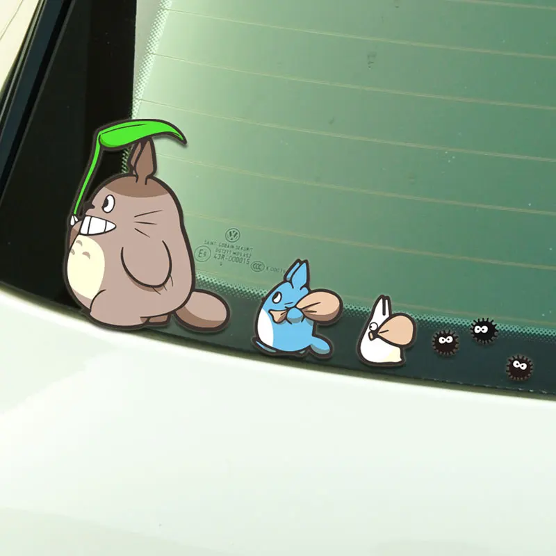 

For Tonari No Totoro Car Stickers Styling Anime Comics Hellaflush Auto Window Decals Vinyl Windshield Accessories 18cm*9cm