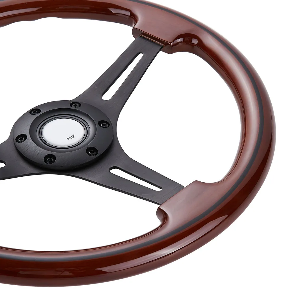 Плоское деревянное рулевое колесо 14 дюймов винтажное 350 мм деревянные
