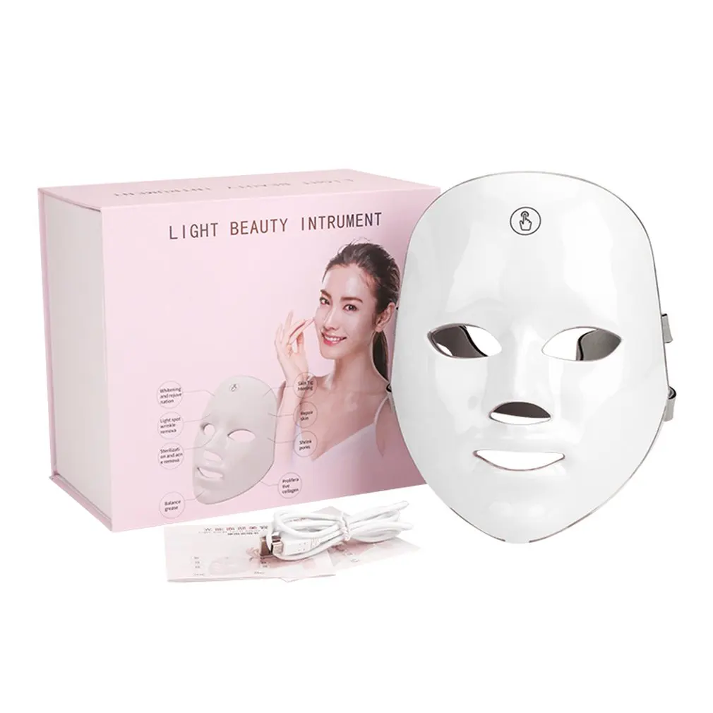 

LED Photon Skin Rejuvenation Machine Pimple Removal Color Light Therapy Face Shield LED Facial Mask Household Beauty Machine