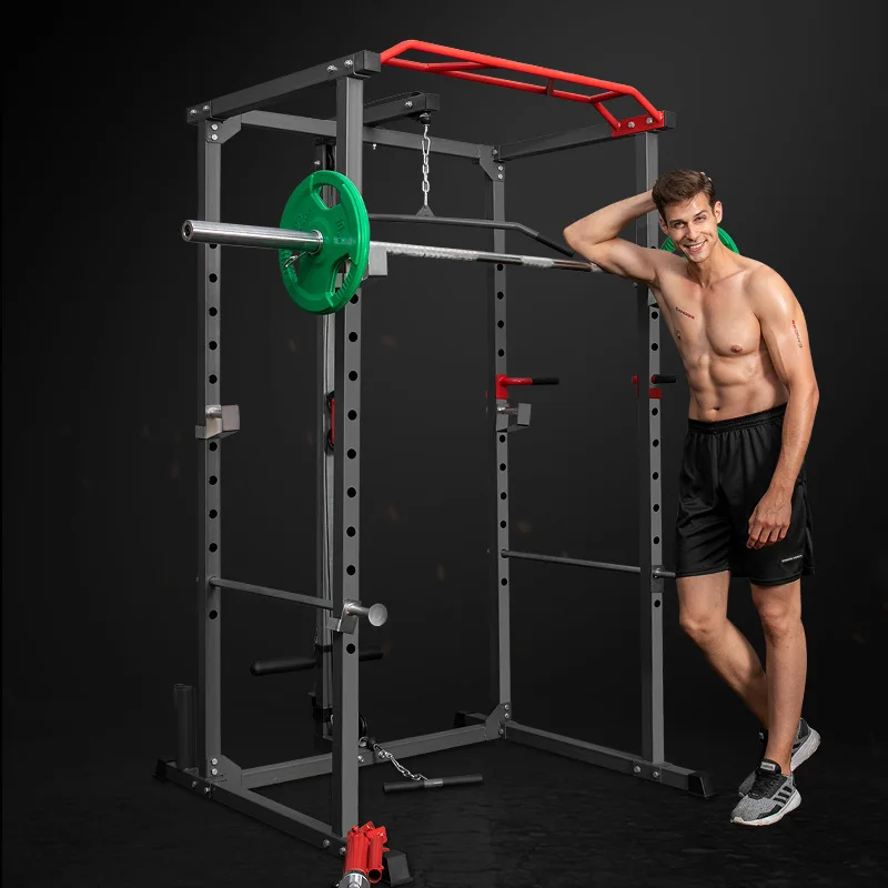 

Profession Squat Rack Multifunctional Household Bench Stand Barbell Power Rack Gym Comprehensive Training Equipment Power Cage