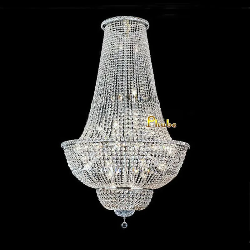 

Hot Phube Lighting Crystal Chandelier Chrome Chandeliers Lighting Modern Chandeliers Free Shipping Gold LED Bulbs E14 AC 2 Years