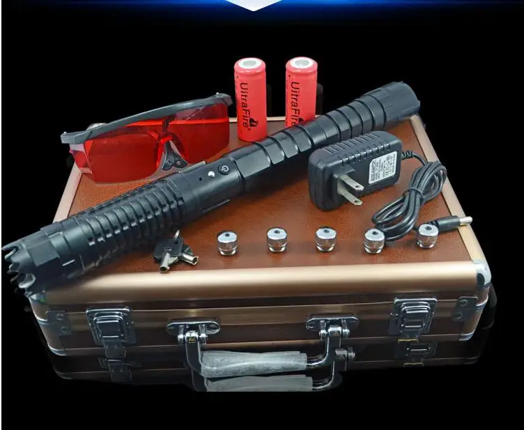 

High Power Military Blue Laser Pointer 200w 200000m 450nm Flashlight Light Burning Match/Dry Wood/Black/Burn Cigarettes Hunting