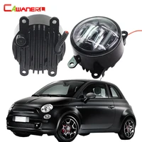 cawanerl 1 pair car accessories right left fog light led daytime running lamp drl for fiat 500
