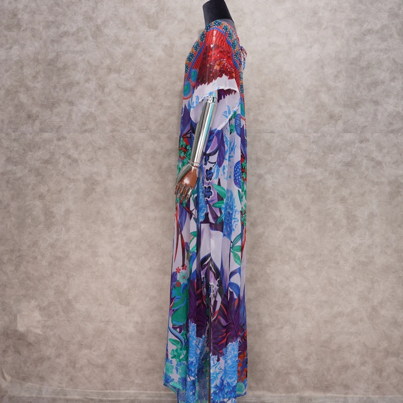 2021 шифоновая Пляжная накидка купальный костюм для женщин плавания парео Пляжное