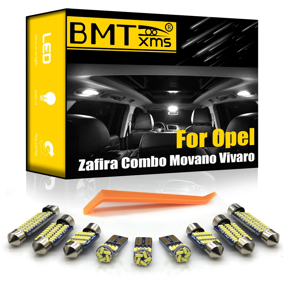 

BMTxms For Vauxhall Opel Movano Vivaro Zafira Combo A B C D E 1999-2008 2010 2011 2012 2015 2016 2019 2020 LED Interior Lights