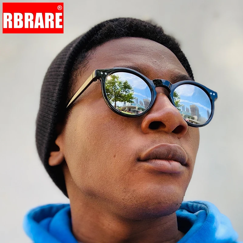 

RBRARE 2021 винтажные круглые женские солнцезащитные очки с рисовыми гвоздиками брендовые дизайнерские очки Ocean линзы покупки Oculos De Sol Feminino UV400