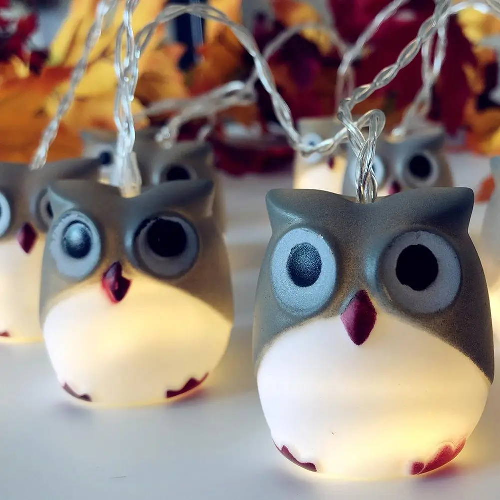 HobbyLane светодиодный свет на Рождество Хэллоуин страшная сова гирлянды для дома