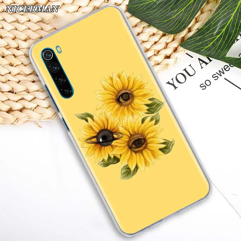 

Hot Daisy Sunflower Floral Flower Hard Phone Case for Xiaomi Redmi Note 8T 7 8 Pro 9S 9 Pro 6 6A 7A 8A 9A 9C K20 K30 Pro Cover
