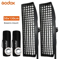 godox 50x130cm strip beehive honeycomb bowens mount softbox with grid for studio flash speedlite monolight camera accessories