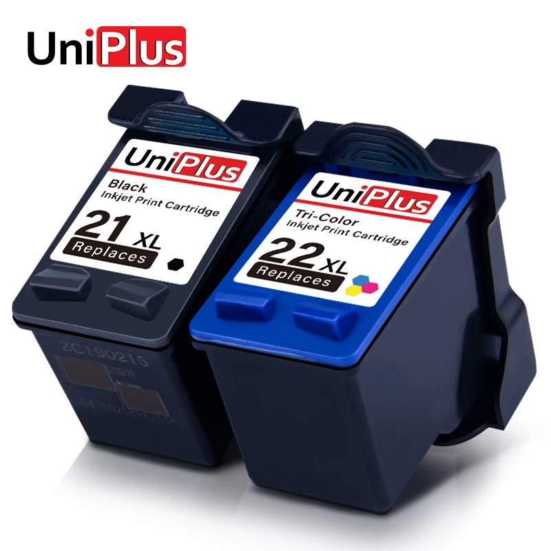 UniPlus 21XL 22XL чернильный картридж Замена для HP 21 22 hp принтер факс 1250 3180 PSC 1401 1402 1403 1406