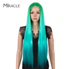 Чудо-длинный прямой зеленый парик для женщин, 30 дюймов, синтетические парики для косплея, волосы средней длины, высокотемпературное волокно, парик Лолиты
