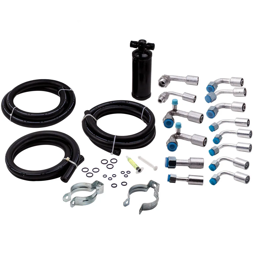 Универсальный комплект шлангов для кондиционера 134a фитинги с уплотнительным