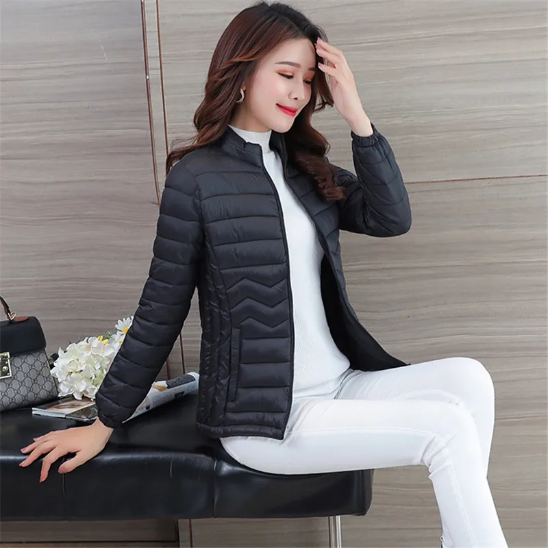 

2019 new ladies fashion coat winter jacket women outerwear short wadded jacket female padded parka