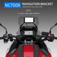 motorcycle accessories gps navigation plate bracket windshield stand phone mobile phone holder for honda nc750x nc 750 x 2021