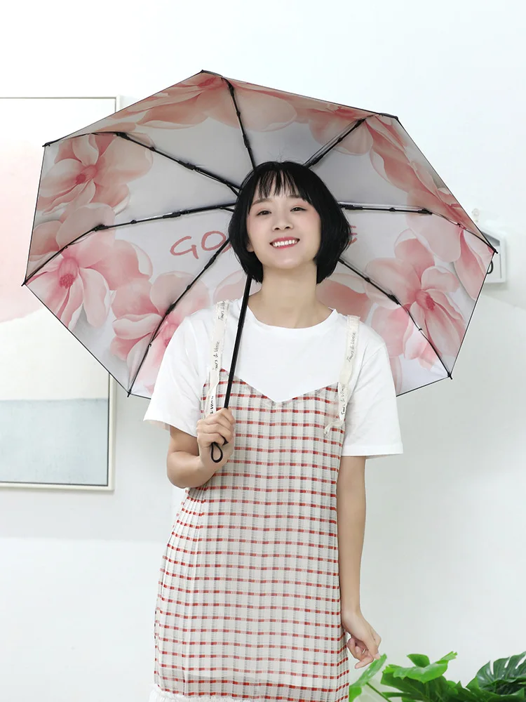 Женский зонт двойного назначения на солнечной батарее Солнцезащитный Зонт с