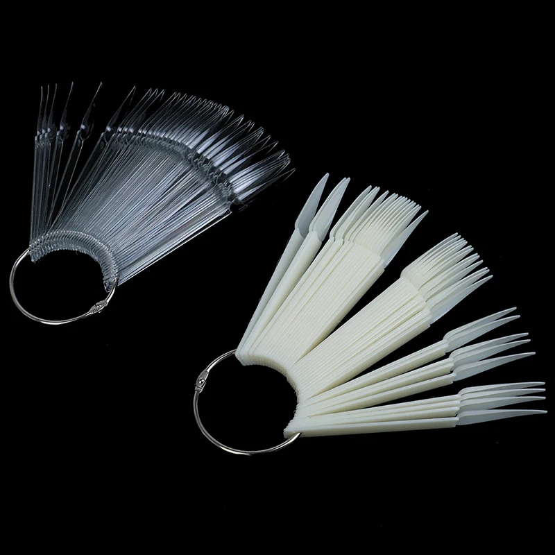 40 шт. накладные ногти цветные карты акриловая диаграмма палитра пряжка кольцо